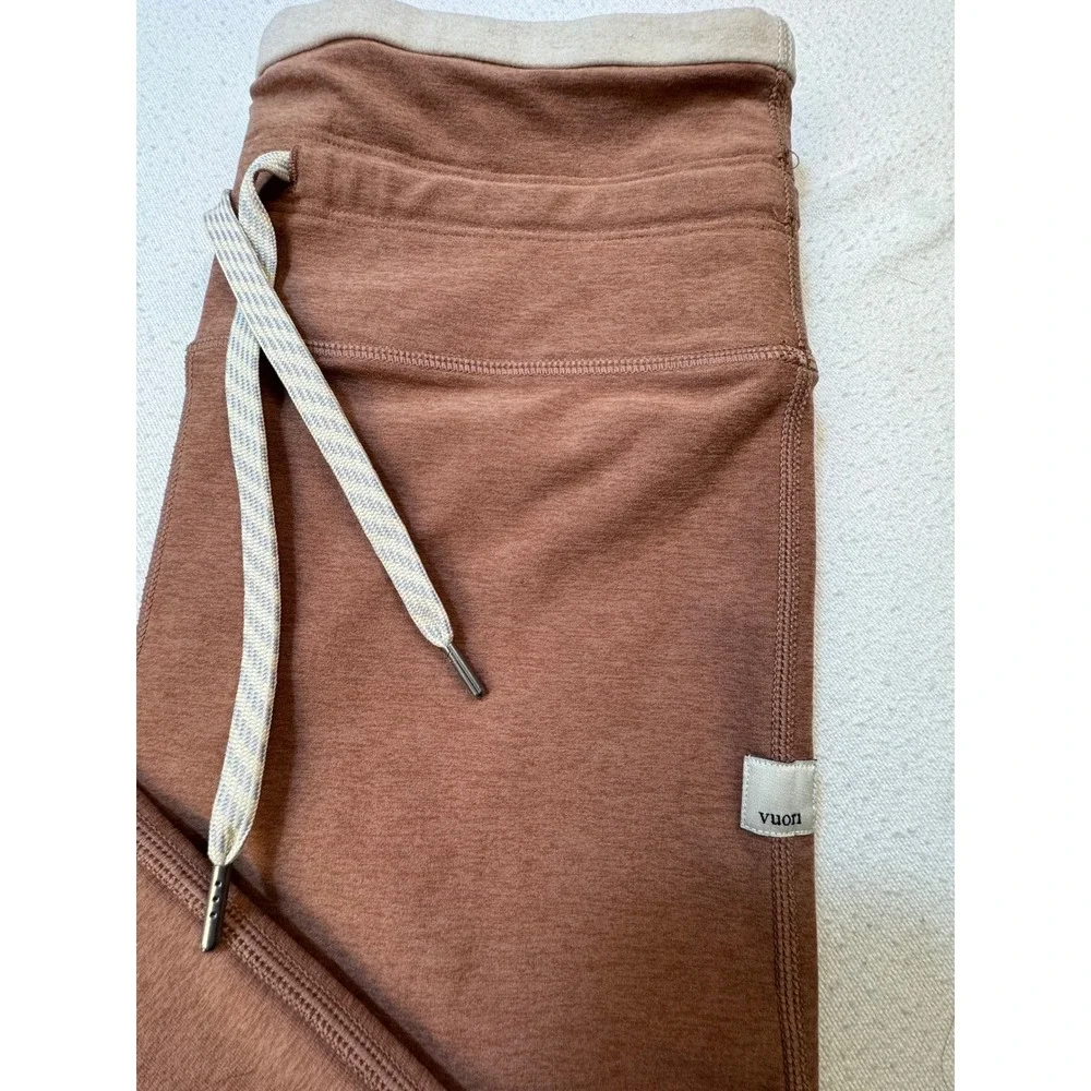 Vuori Joggers Womens Medium Brown Performance Jogger VW452 Heathered Drawstring - Picture 2 of 11